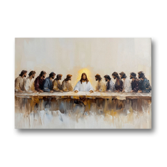 The Last Supper Modern Christian - Canvas Wall Art - Front