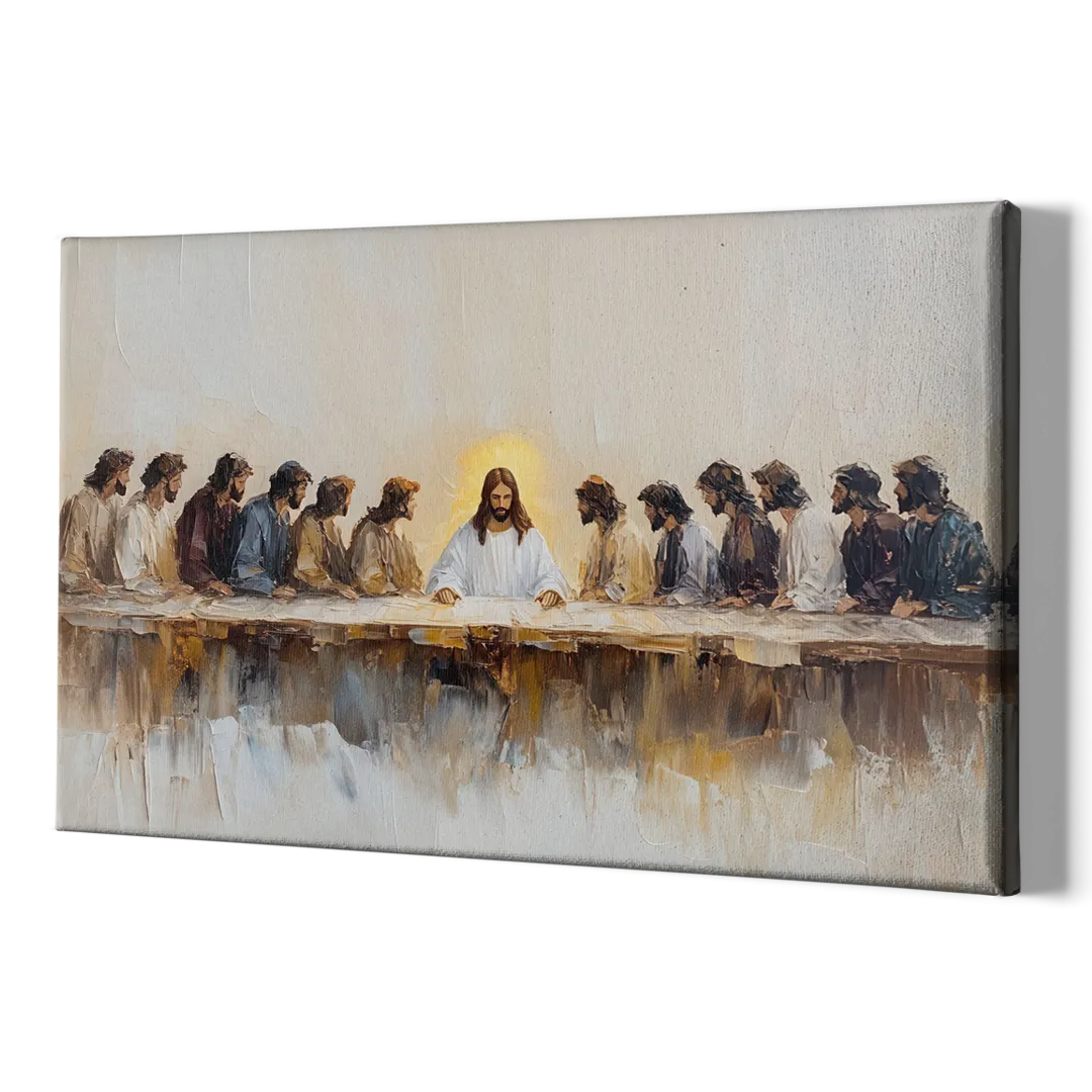 The Last Supper Modern Christian - Canvas Print Art Sides