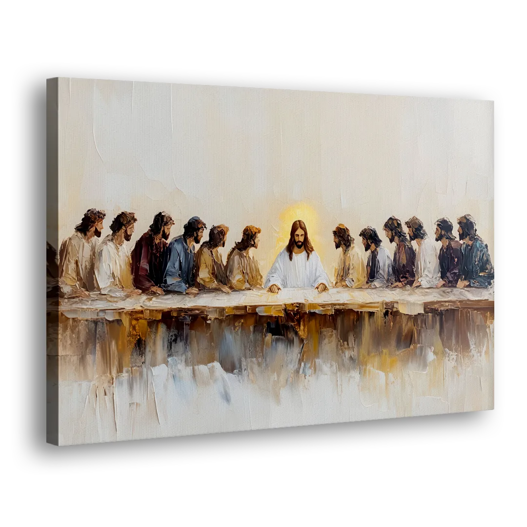The Last Supper Modern Christian Side - Canvas Wall Art
