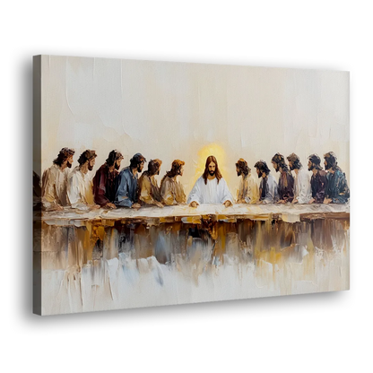 The Last Supper Modern Christian Side - Canvas Wall Art