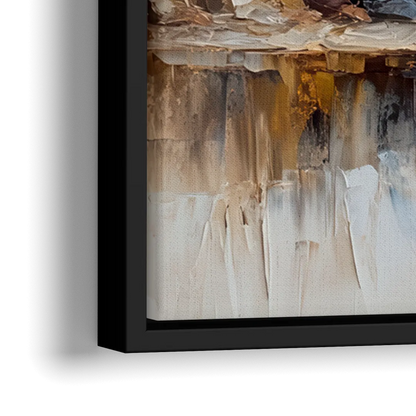 The Last Supper Modern Christian - Close-Up Black Frame Canvas