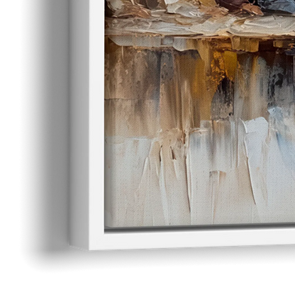 The Last Supper Modern Christian - Close-Up White Frame Canvas