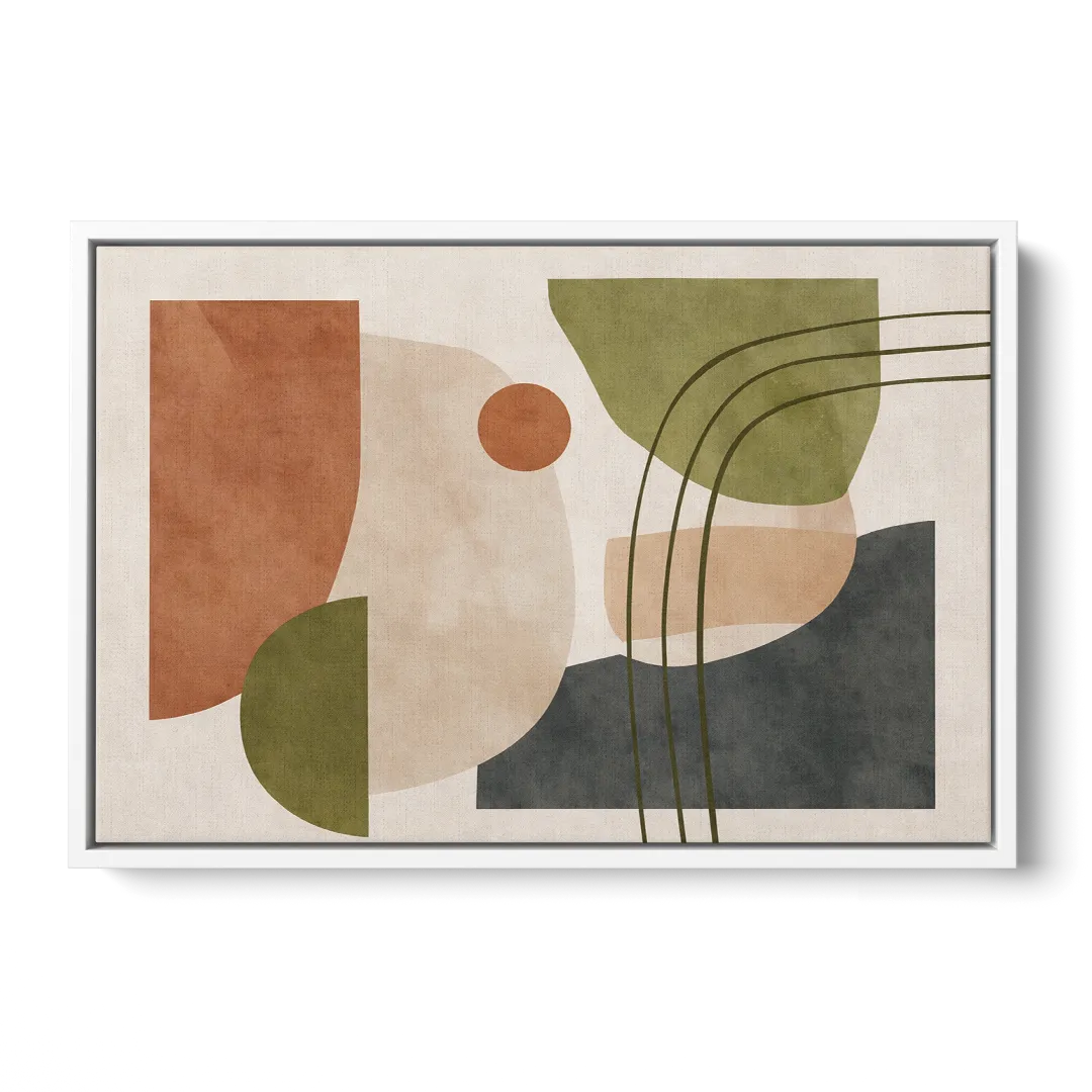 The Modern Composition Front - White Canvas Wall Art