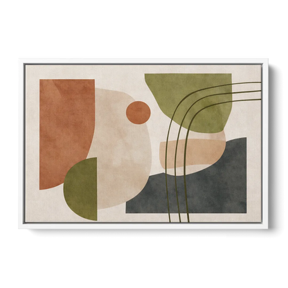 The Modern Composition Front - White Canvas Wall Art