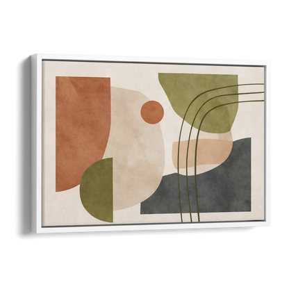The Modern Composition Side - White Canvas Wall Art