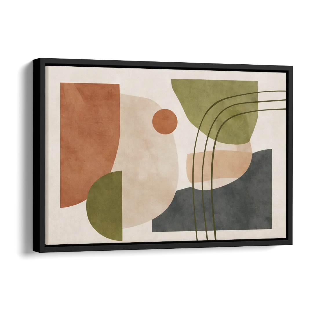 The Modern Composition Side - Black Canvas Wall Art