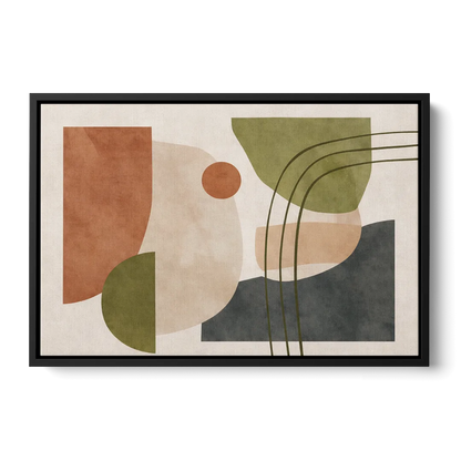The Modern Composition Front - Black Canvas Wall Art