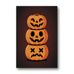 The Three Pumpkins - Canvas Wall Art - Front