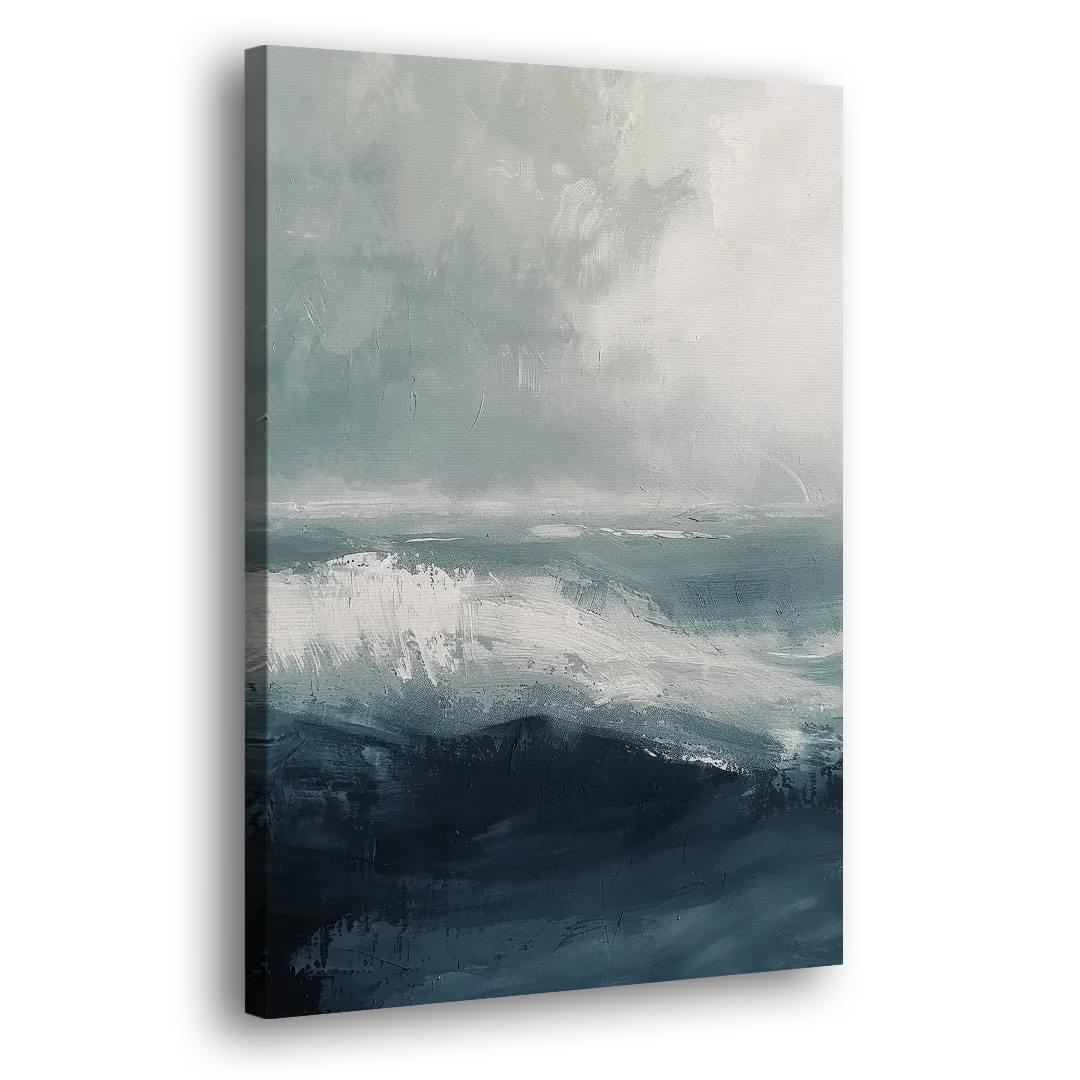 The Wave Breathes Side - Canvas Wall Art