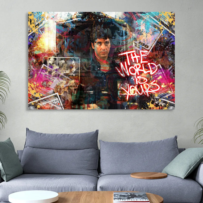 The World is Yours Sitting Room - Canvas Wall Art