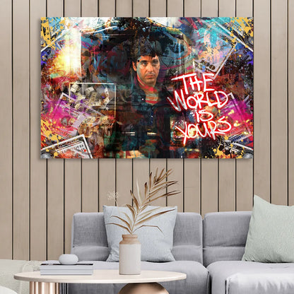 The World is Yours Living Room - Canvas Wall Art