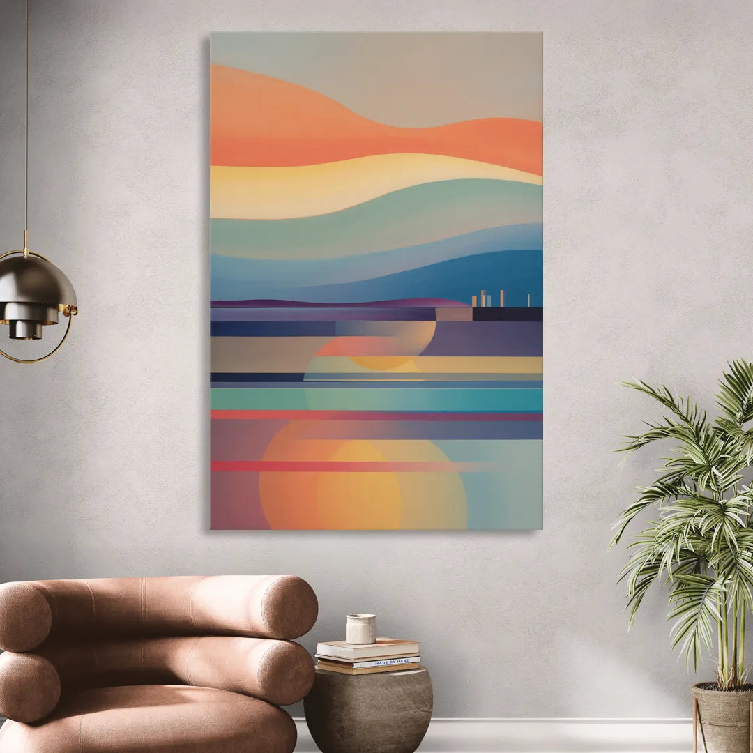 Thermaic Gulf Sunset Sitting Room - Canvas Wall Art