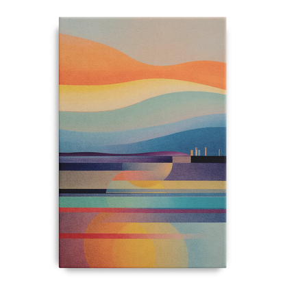 Thermaic Gulf Sunset Front - Canvas Wall Art