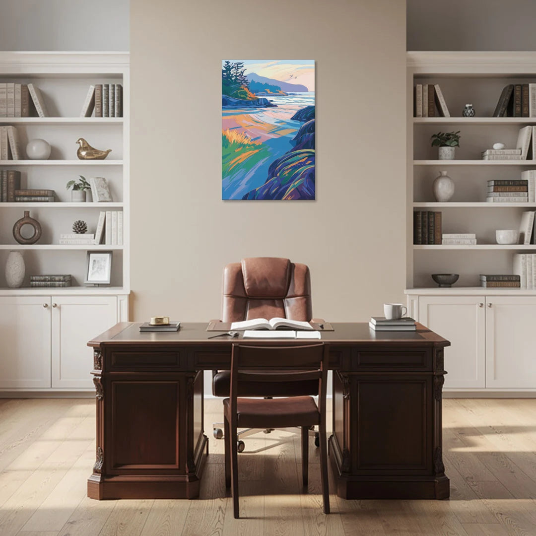 Tofino Coastline - Canvas Wall Art - Office - 24x36