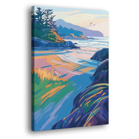 Tofino Coastline - Canvas Wall Art - Side