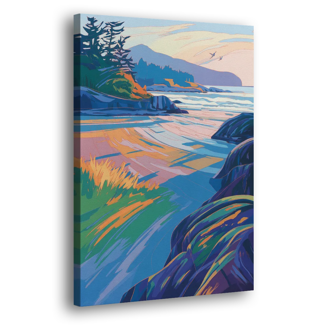 Tofino Coastline Side - Canvas Wall Art