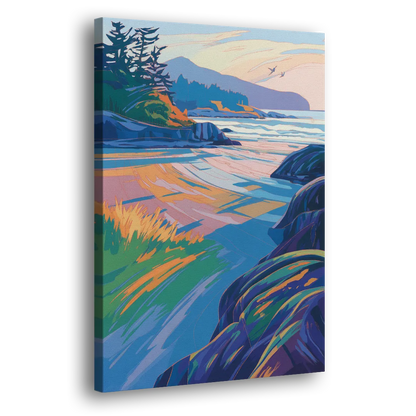 Tofino Coastline Side - Canvas Wall Art