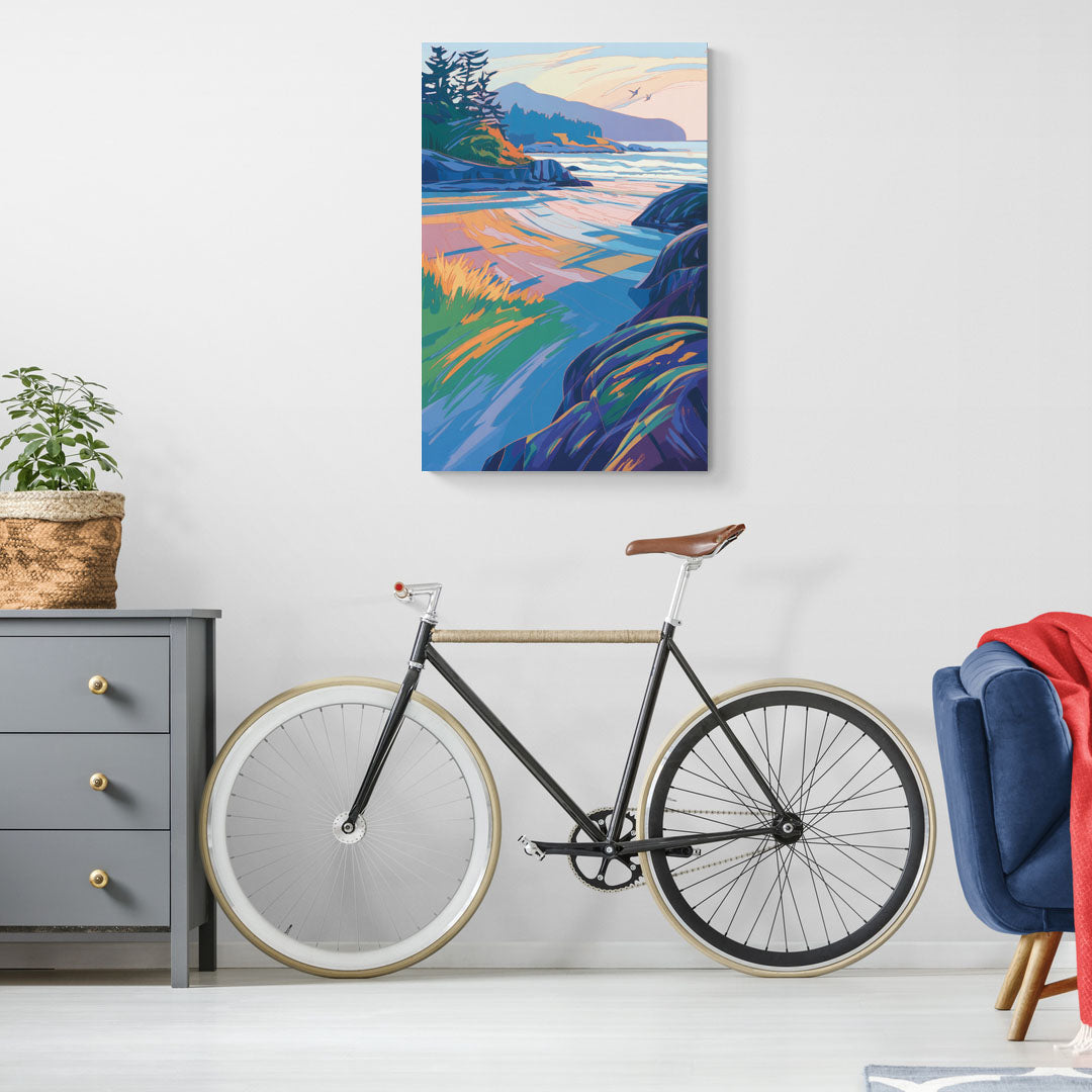 Tofino Coastline - Canvas Wall Art Living Room