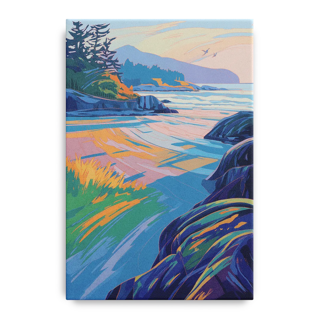 Tofino Coastline Front - Canvas Wall Art