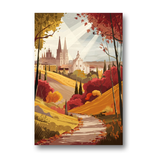 Toledo Autumn Landscape - Canvas Wall Art - Front