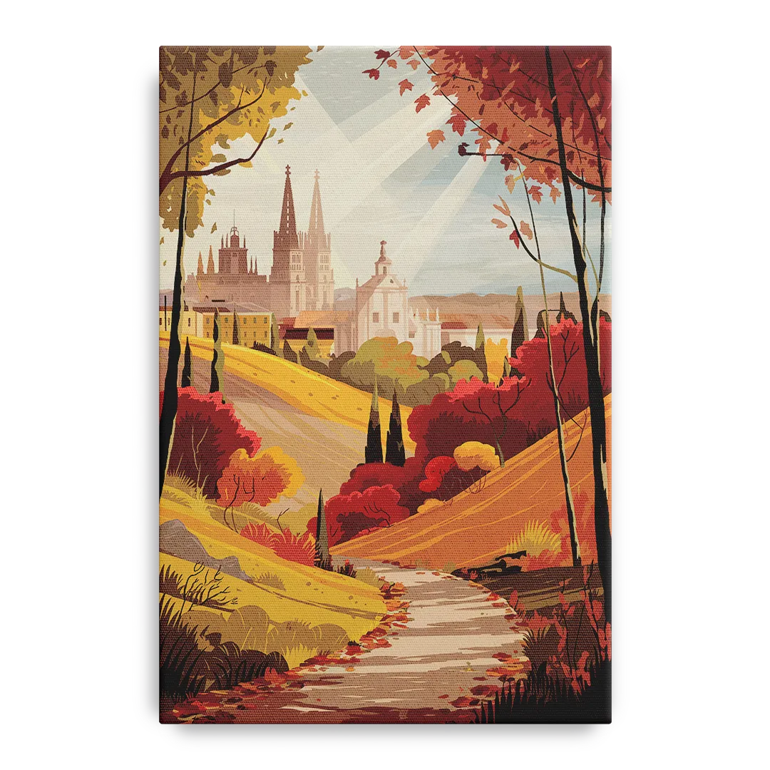 Toledo Autumn Landscape Front - Canvas Wall Art