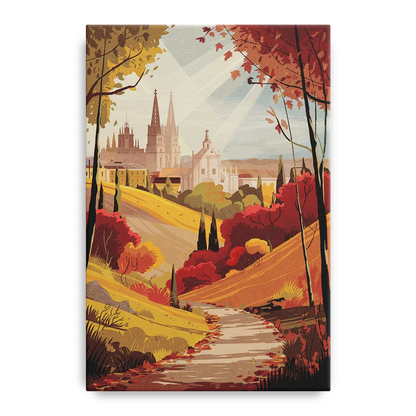 Toledo Autumn Landscape Front - Canvas Wall Art