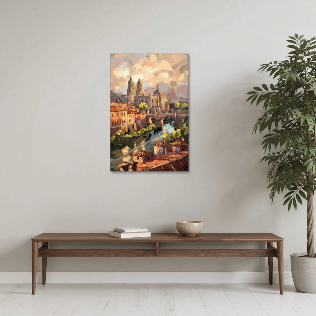 Toledo Historic Downtown - Canvas Wall Art - Coffee Table - 24x36