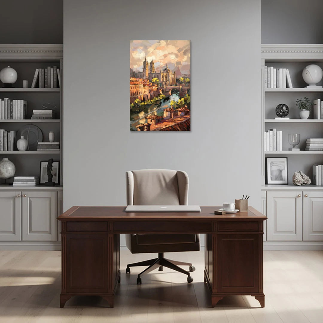 Toledo Historic Downtown - Canvas Wall Art - Office - 24x36