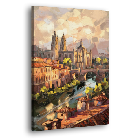 Toledo Historic Downtown - Canvas Wall Art - Side