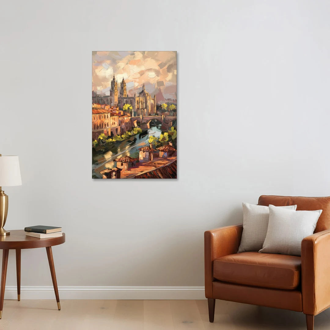Toledo Historic Downtown - Canvas Wall Art - Sofa - 24x36