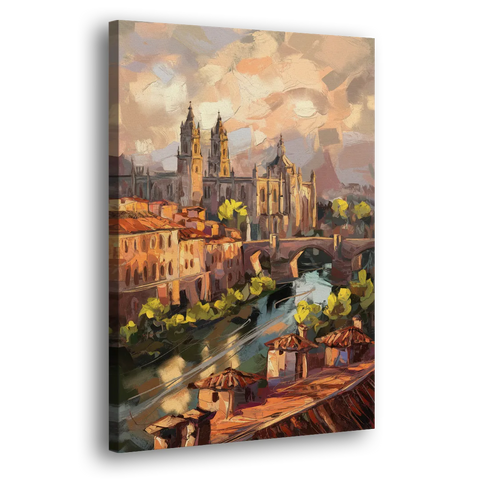 Toledo Historic Downtown - Canvas Wall Art