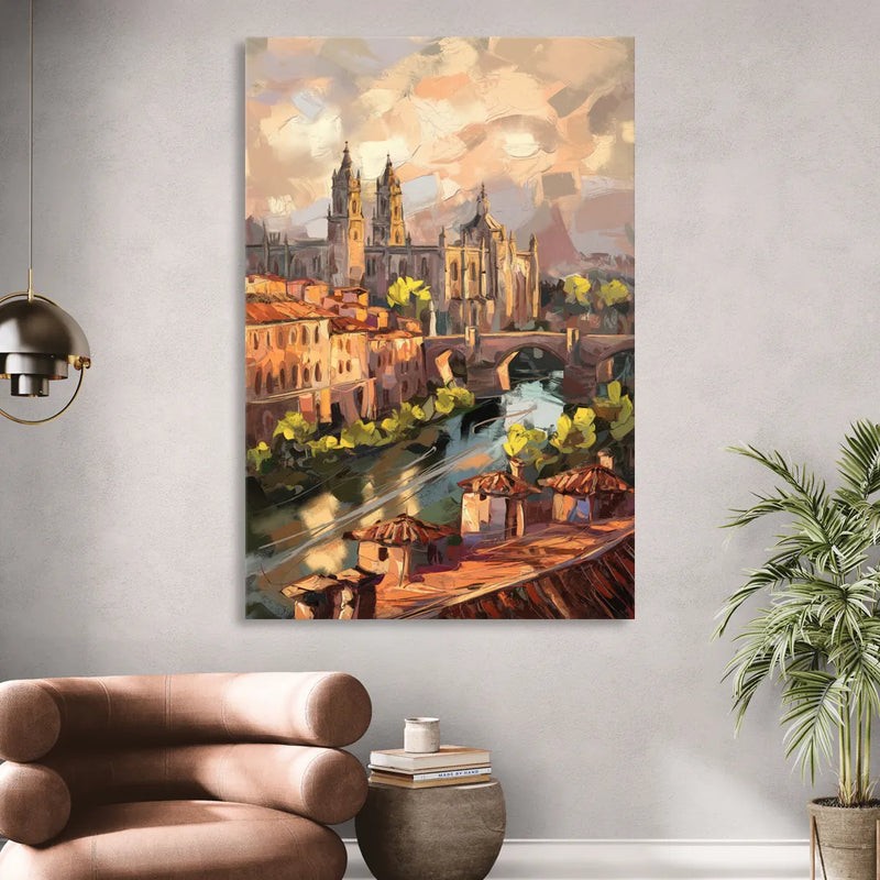 Toledo Historic Downtown Sitting Room - Canvas Wall Art