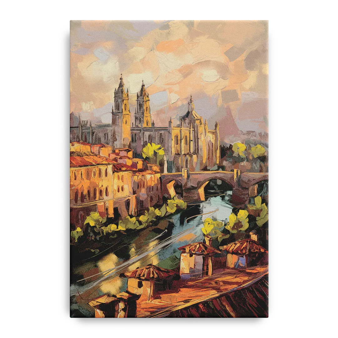 Toledo Historic Downtown Front - Canvas Wall Art
