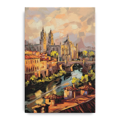 Toledo Historic Downtown Front - Canvas Wall Art