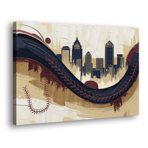 Toledo Mud Hens Baseball - Canvas Wall Art - Side