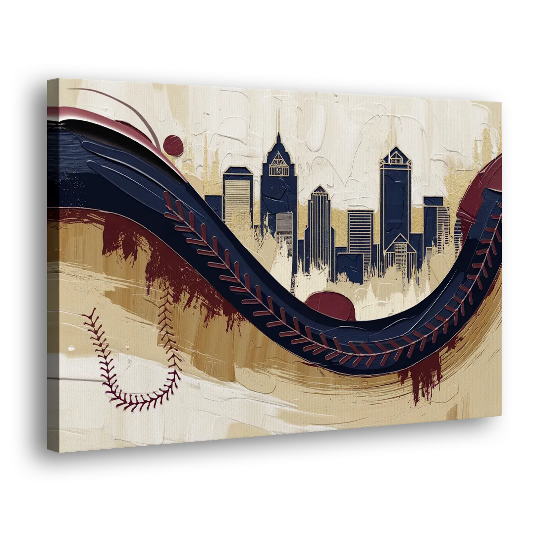 Toledo Mud Hens Baseball Side - Canvas Wall Art