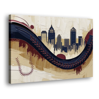 Toledo Mud Hens Baseball Side - Canvas Wall Art