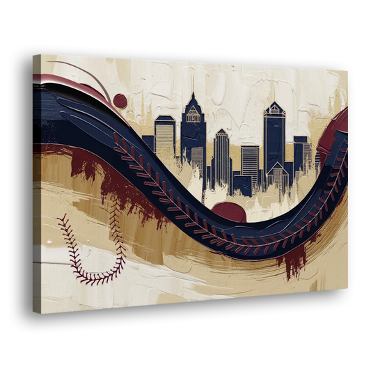 Toledo Mud Hens Baseball Side - Canvas Wall Art