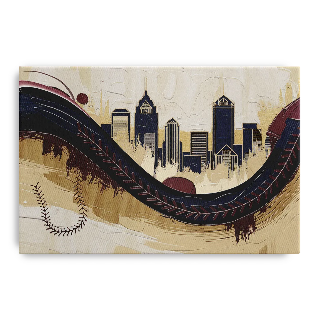 Toledo Mud Hens Baseball Front - Canvas Wall Art