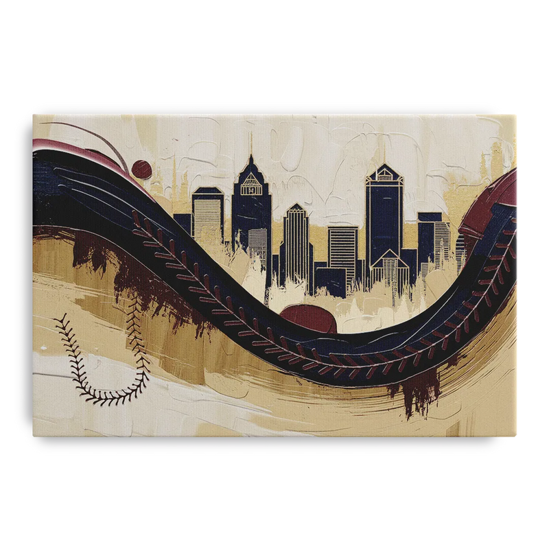 Toledo Mud Hens Baseball Front - Canvas Wall Art