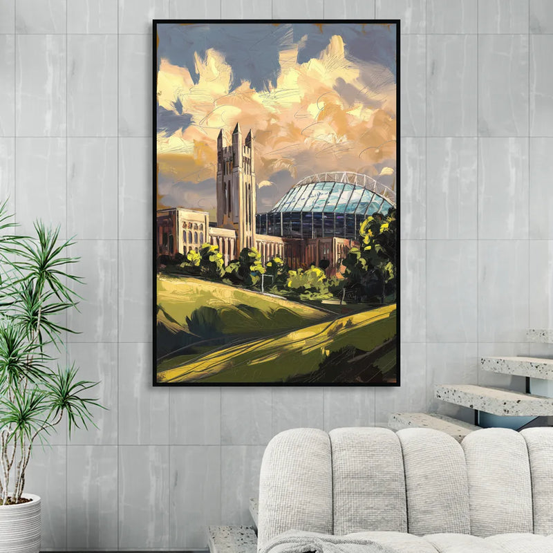 Toledo University Spirit Living Room - Black Canvas Wall Art