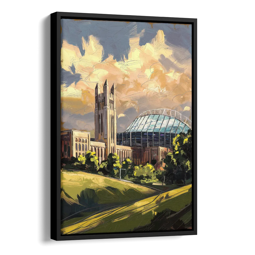 Toledo University Spirit Side - Black Canvas Wall Art