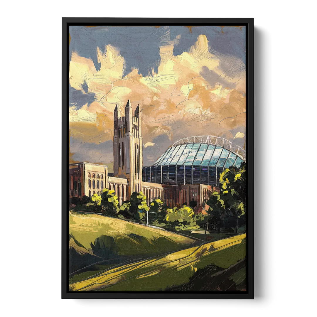 Toledo University Spirit Front - Black Canvas Wall Art