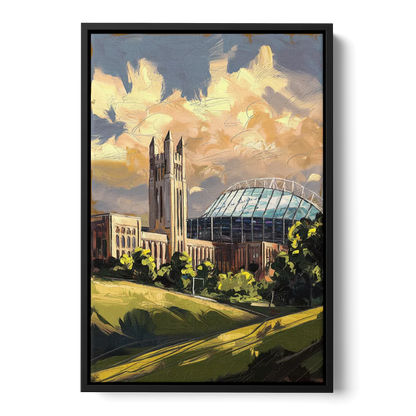 Toledo University Spirit Front - Black Canvas Wall Art