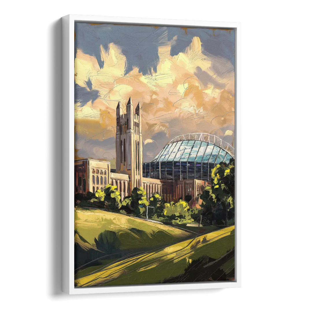 Toledo University Spirit Side - White Canvas Wall Art