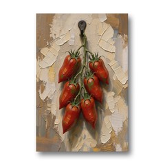 Tomatoes Wall Art on an Iron Hook - Canvas Wall Art - Front