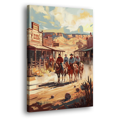 Tombstone Arizona Frontier - Canvas Wall Art - Side