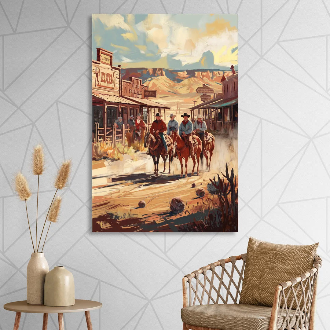 Tombstone Arizona Frontier Living Room - Canvas Wall Art