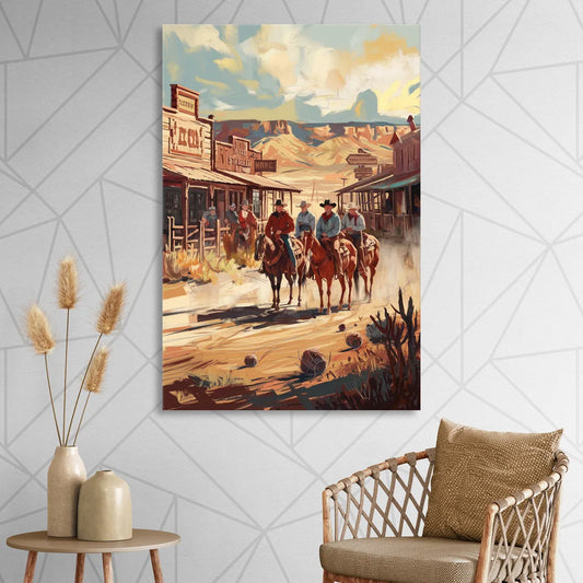 Tombstone Arizona Frontier Living Room - Canvas Wall Art