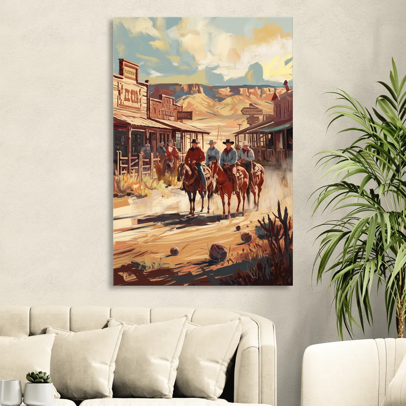 Tombstone Arizona Frontier Sitting Room - Canvas Wall Art